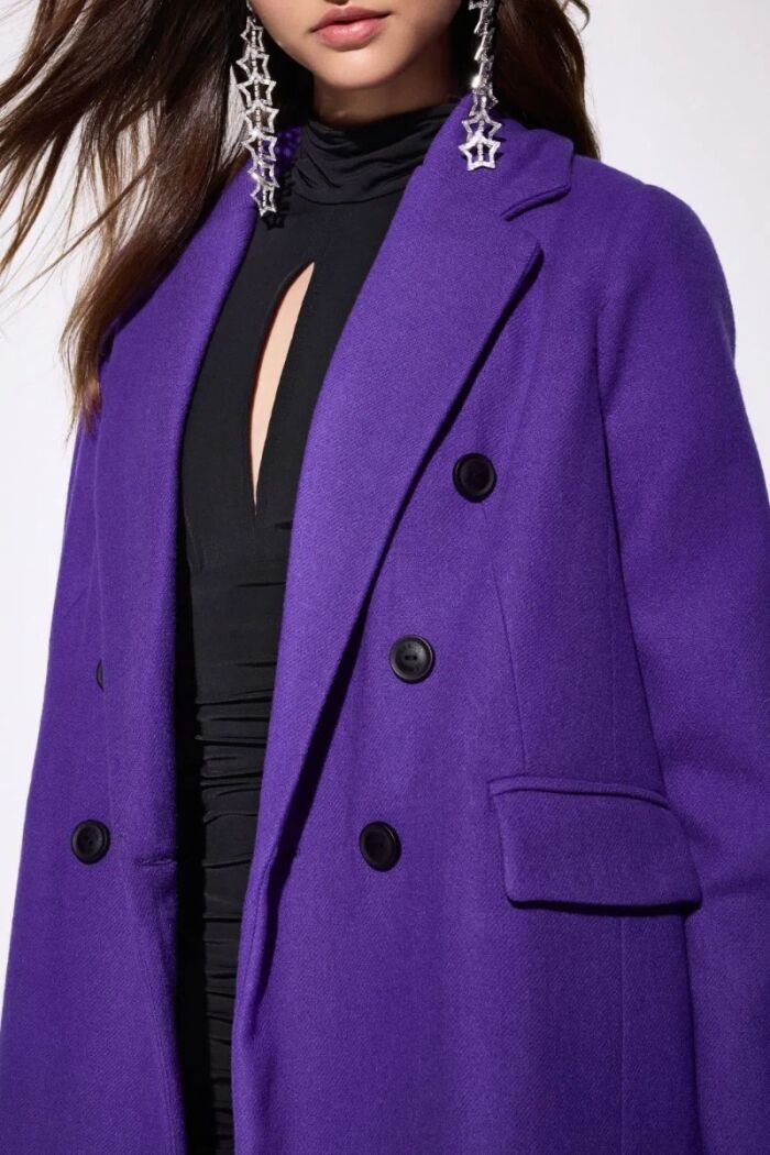 Imagem de Casaco Hellen Roxo Le Blog