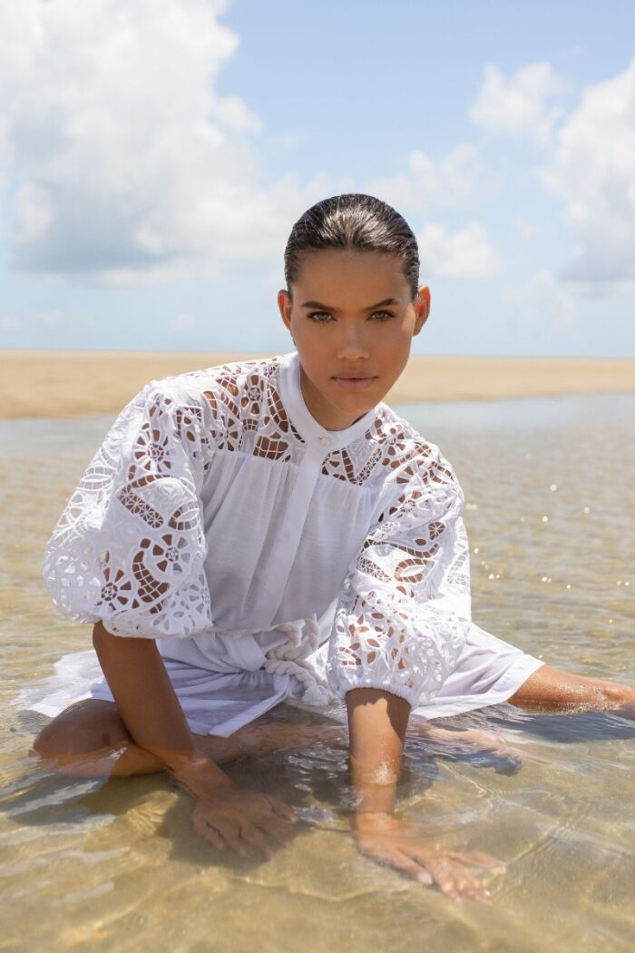 Imagem de Zélia Off White Vestido Marie Mercié