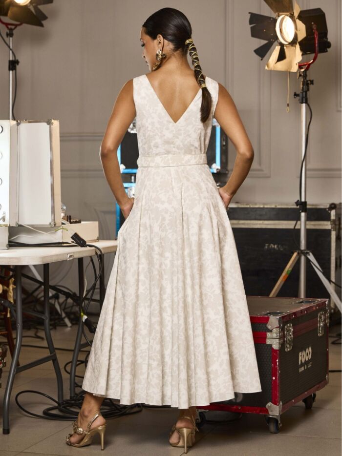 Imagem de Vestido Tricoline Com Cinto Vivado Luzia Fazzolli