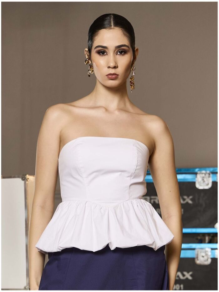 Imagem de Top Balonê Tricoline Luzia Fazzolli