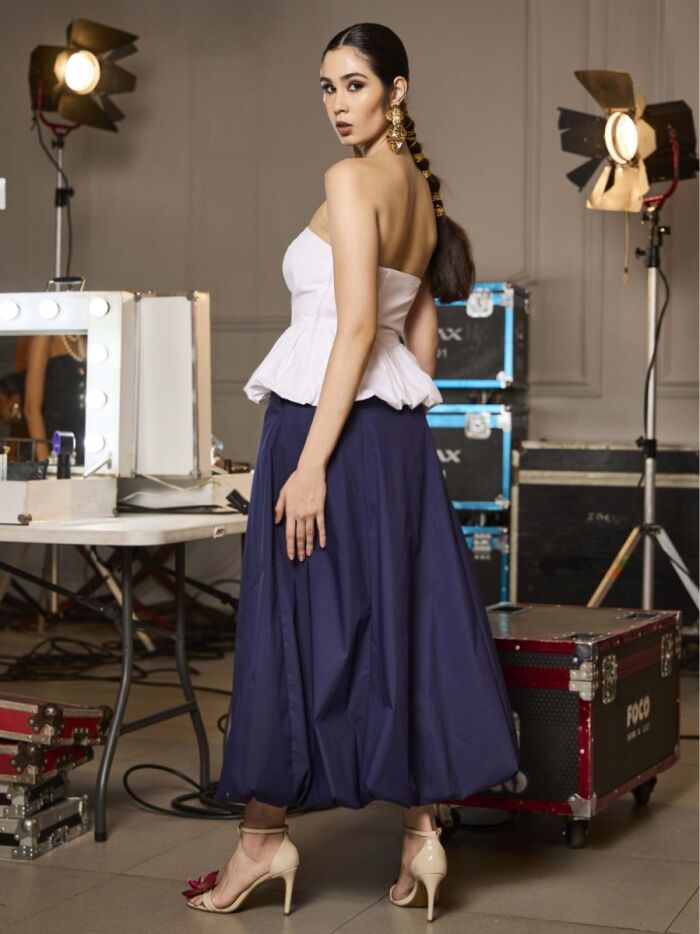 Imagem de Saia Balonê Tricoline Luzia Fazzolli