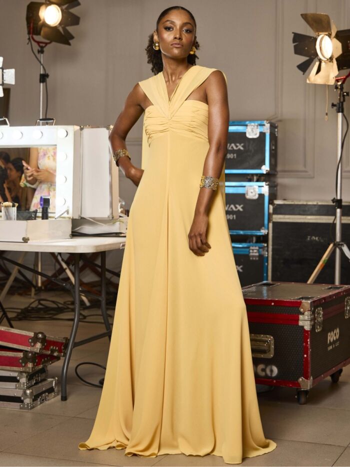 Imagem de Vestido Tomara Que Caia Chiffon Drapeado Luzia Fazzolli