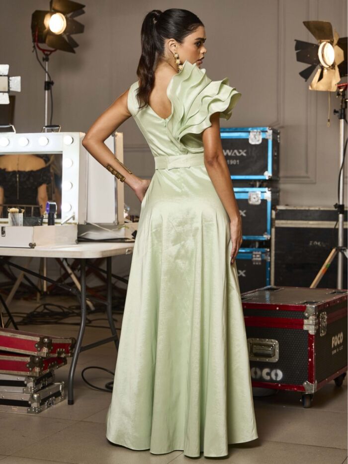 Imagem de Vestido Tafetá Longo Luzia Fazzolli