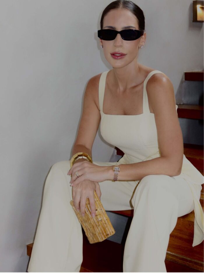 Imagem de Macacão Alfaiataria Detalhe Flor Luzia Fazzolli