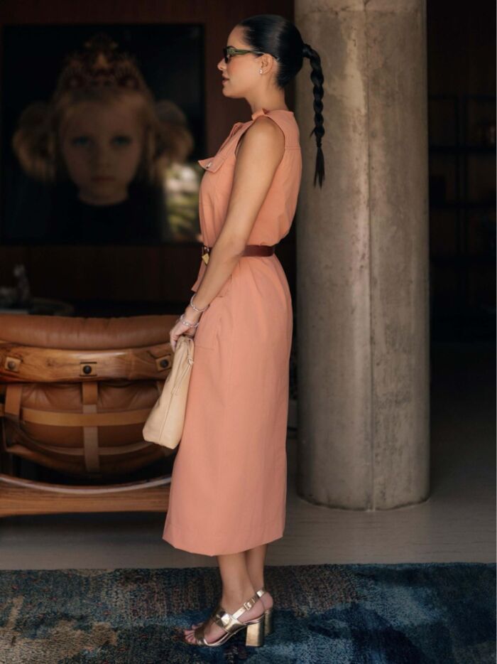 Imagem de Vestido Chemise Sarja Cargo Luzia Fazzolli