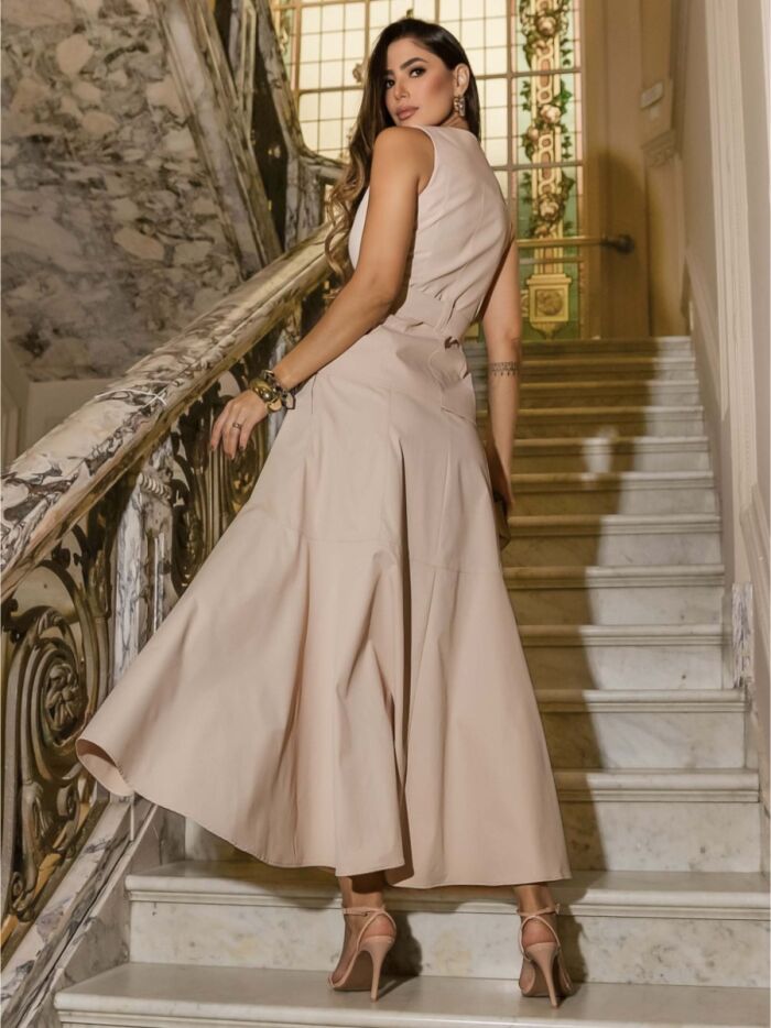 Imagem de Conjunto Sarja Com Cinto Rosê Luzia Fazzolli