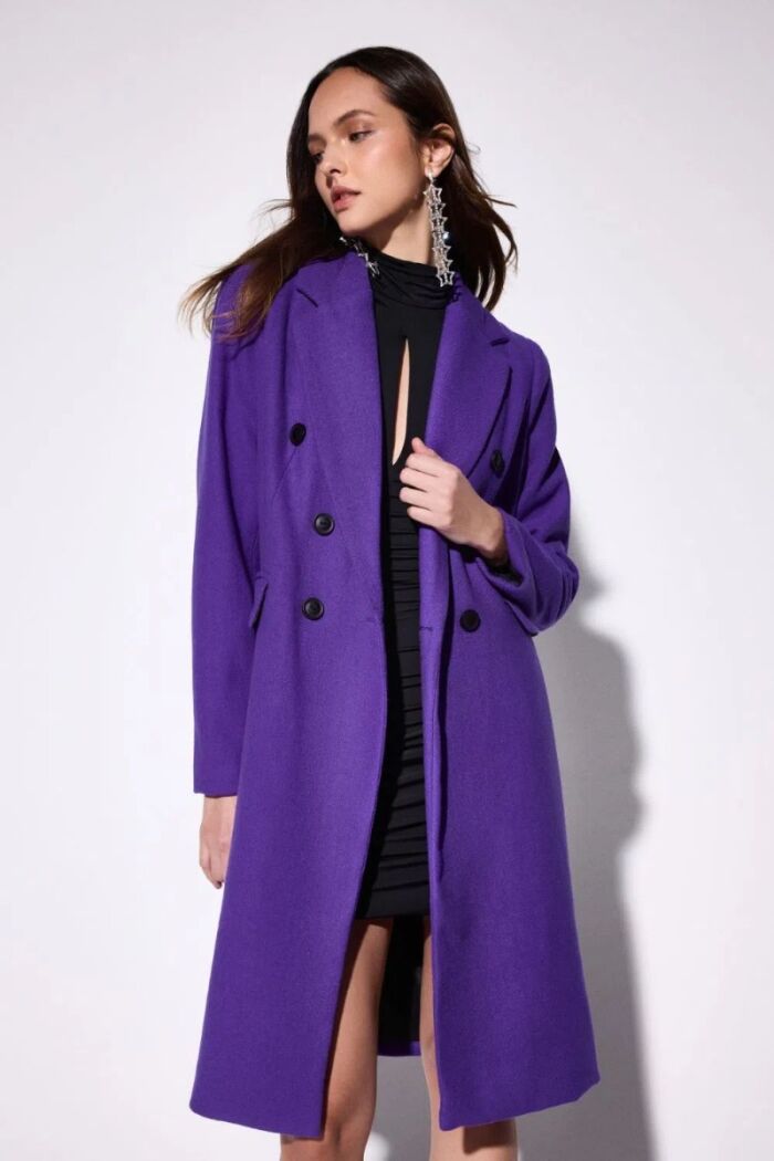 Imagem de Casaco Hellen Roxo Le Blog