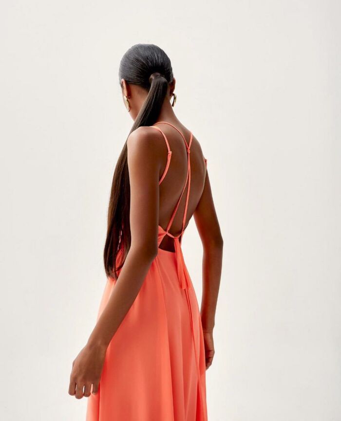 Imagem de Vestido Longo Alças Dupla Regina Salomão