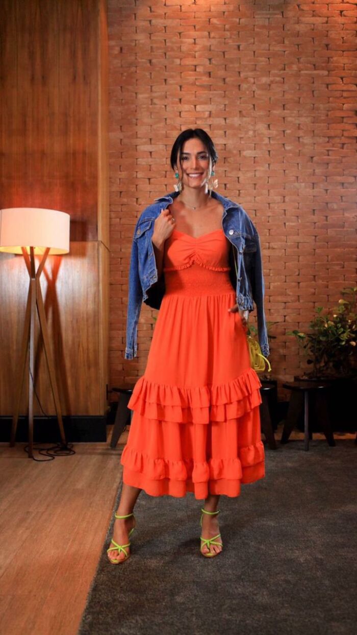 Imagem de Vestido Crepe Com Lastex Luzia Fazzolli