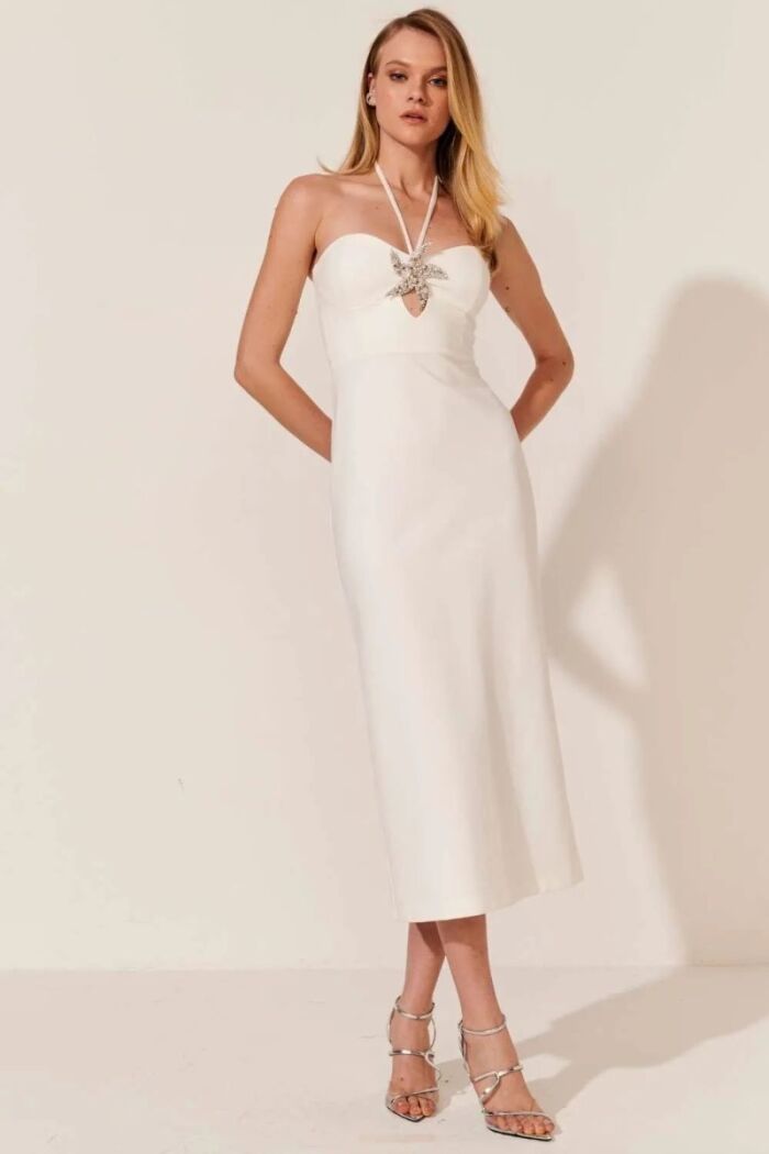 Imagem de Vestido Mídi Angélica Off White Le Blog