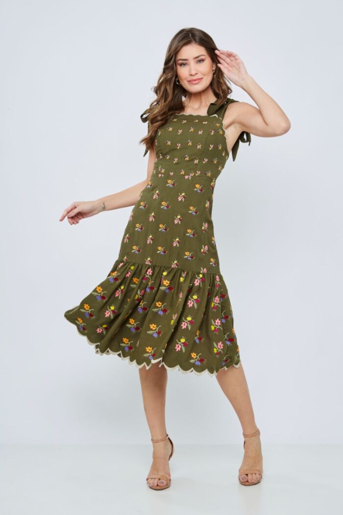 Imagem de Marília Vestido Mídi Verde