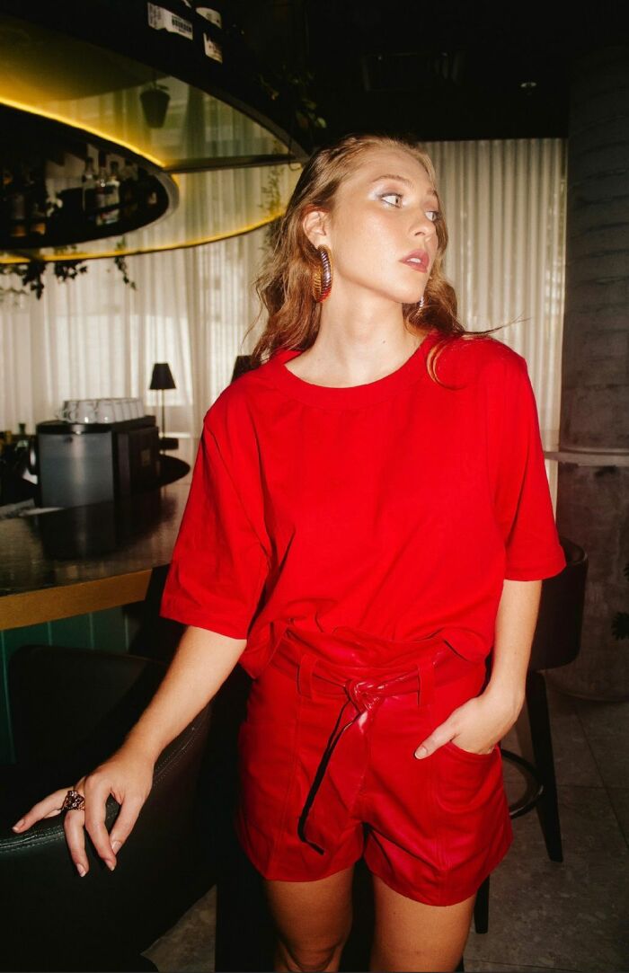 Imagem de Short Glenda Vermelho Aquarella