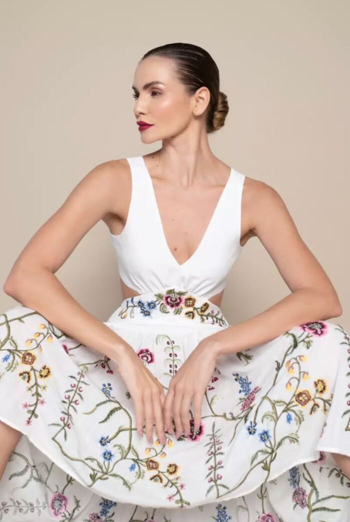 Imagem de Keyla Vestido Longo Bordado Marie Mercié