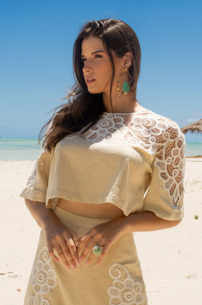 Imagem de Mili Blusa Natural Marie Mercié