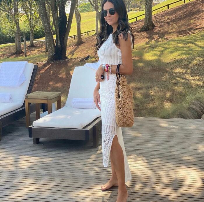 Imagem de Vestido Tricot Renda Off Lulu