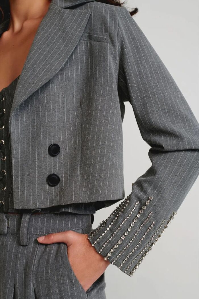 Imagem de Blazer Nadia Cinza Le Blog