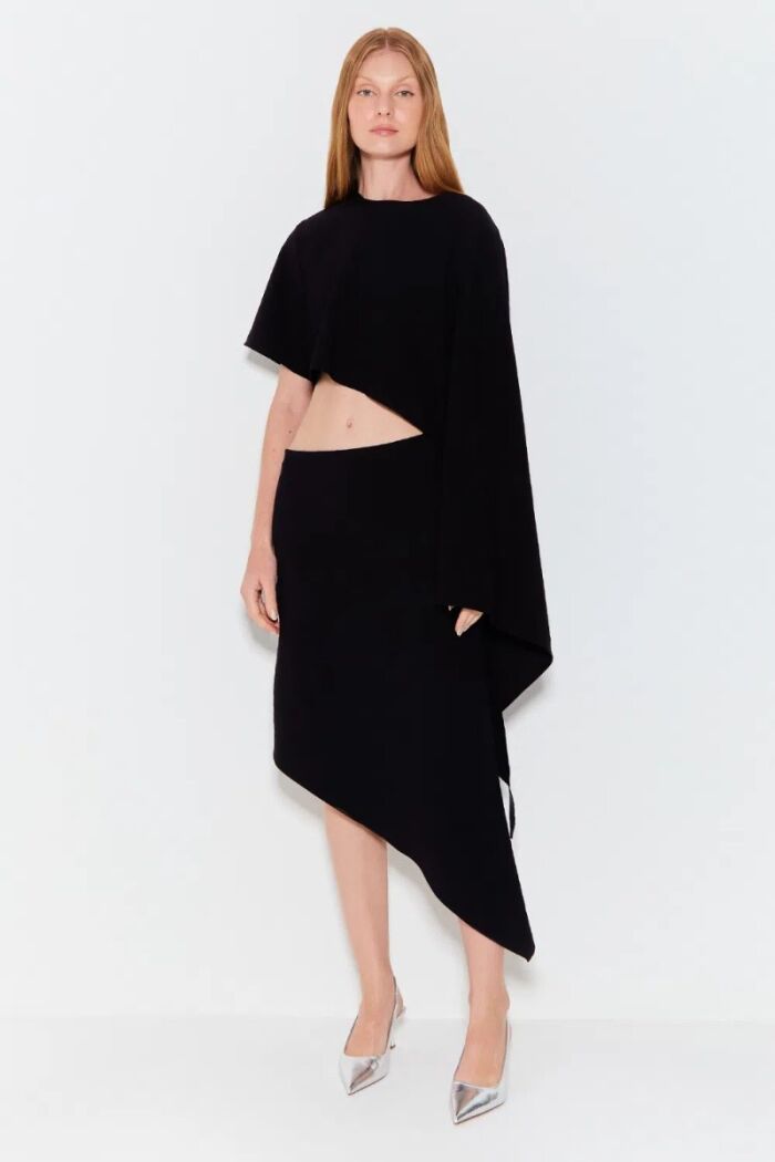 Imagem de Cropped Manga Curta Assimétrica Zen