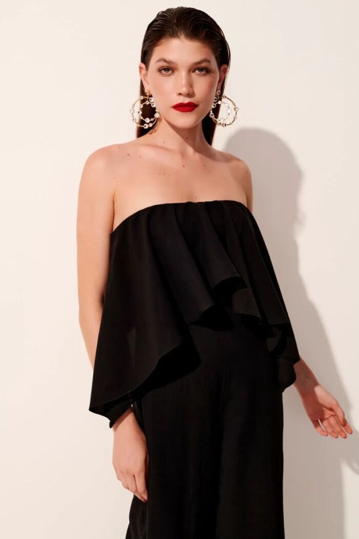 Imagem de Macacão Aretha Preto Le Blog