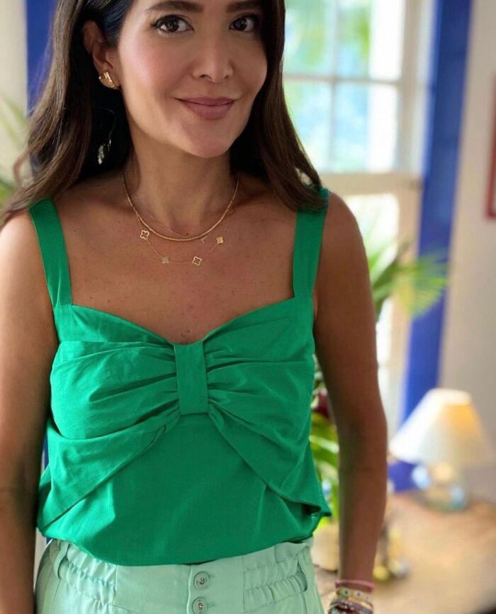 Imagem de Top Tricoline Verde Lulu