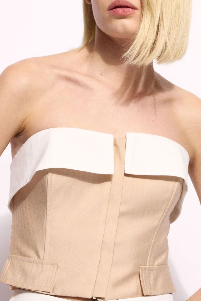 Imagem de Corselet Thais Caqui Latte Le Blog