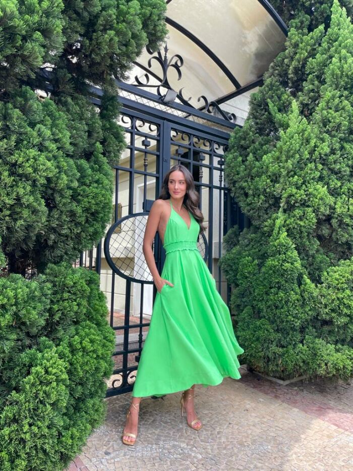Imagem de Vestido Thassia Verde Cloude