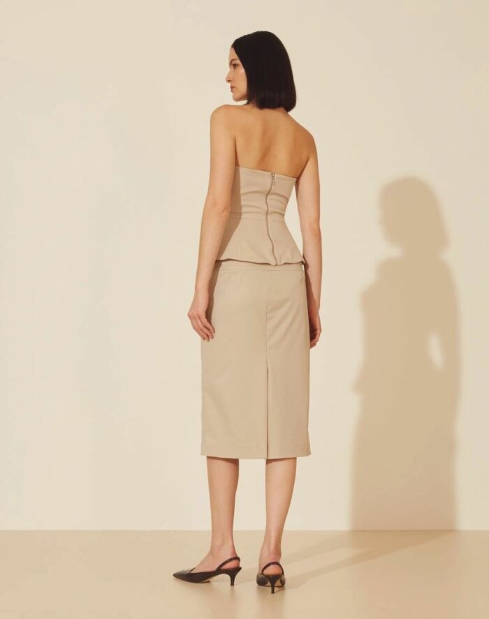 Imagem de Saia Blossom Bege Amissima