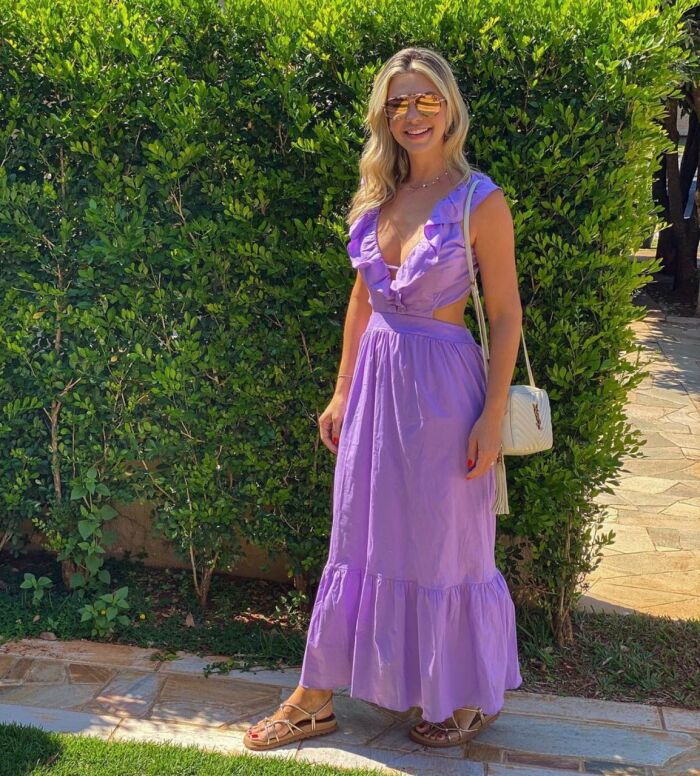 Imagem de Vestido Alice Lilás Aquarella