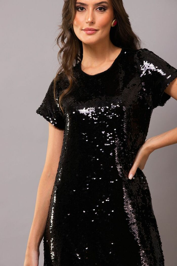 Imagem de Vestido Preto de Paetês Blessed