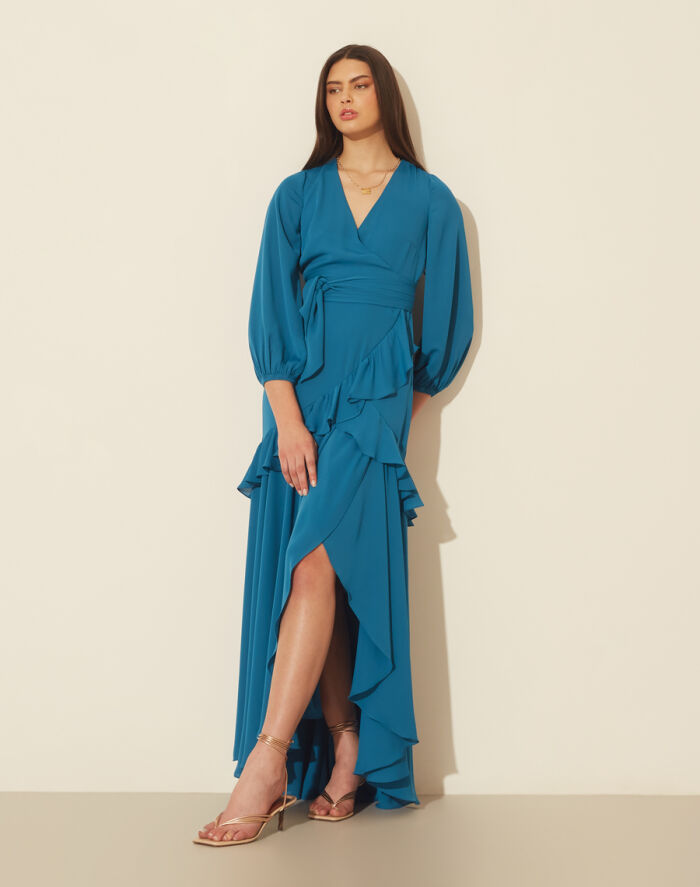 Imagem de Vestido Clarisse Azul Amissima