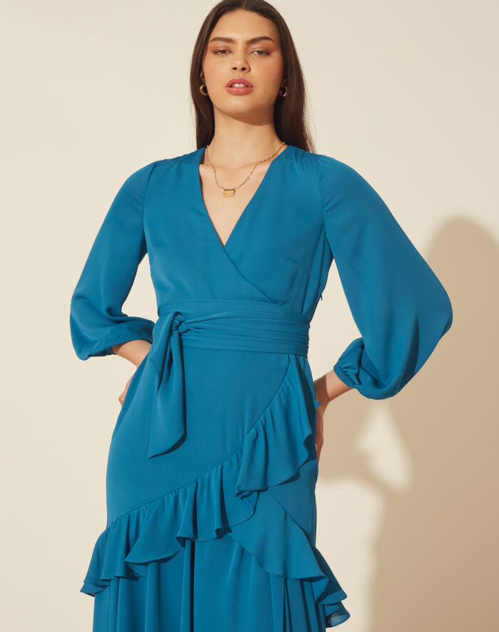 Imagem de Vestido Clarisse Azul Amissima
