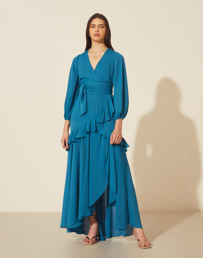 Imagem de Vestido Clarisse Azul Amissima