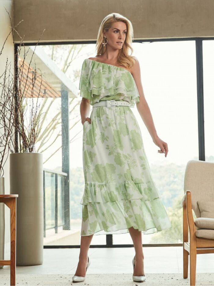 Imagem de Conjunto Chifon Estampado Luzia Fazzolli