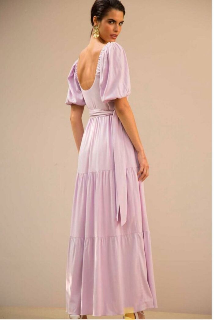 Imagem de Vestido 3 Babados Lilás Zen