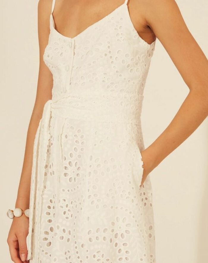 Imagem de Vestido Mídi Madeleine Branco Amissima