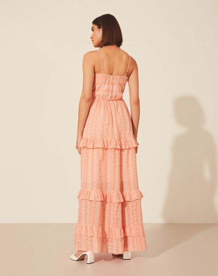 Imagem de Vestido Longo Demetra Laranja Amissima