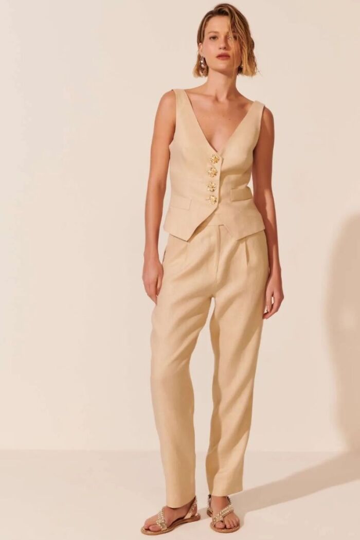 Imagem de Colete Margot Natural Le Blog