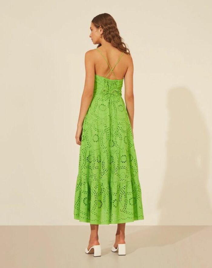 Imagem de Vestido Mídi Esme Verde Amissima