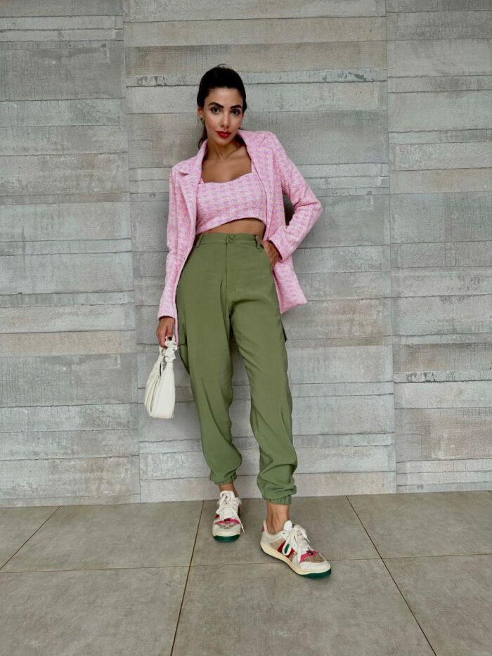 Imagem de Conjunto Blazer e Top Tweed Olívia