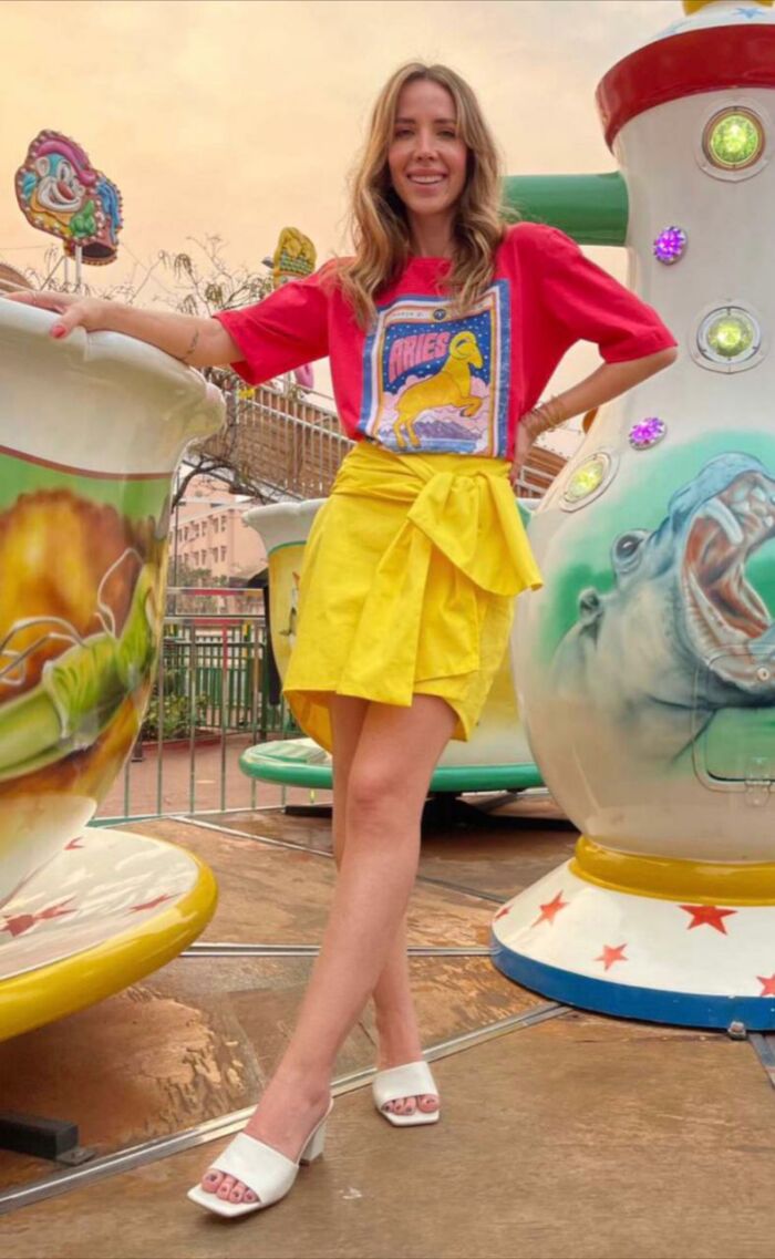 Imagem de Saia Carlota Amarela Aquarella