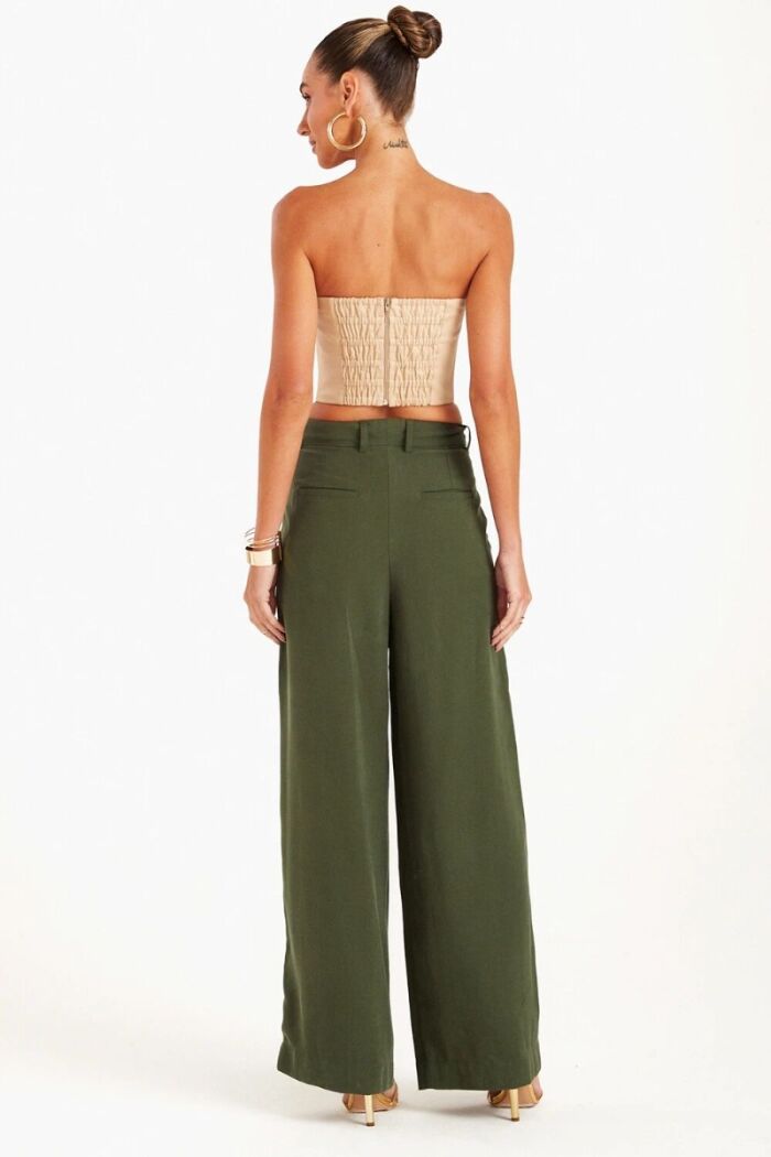 Imagem de Calça Alfaiataria Prega Frente Verde Zen