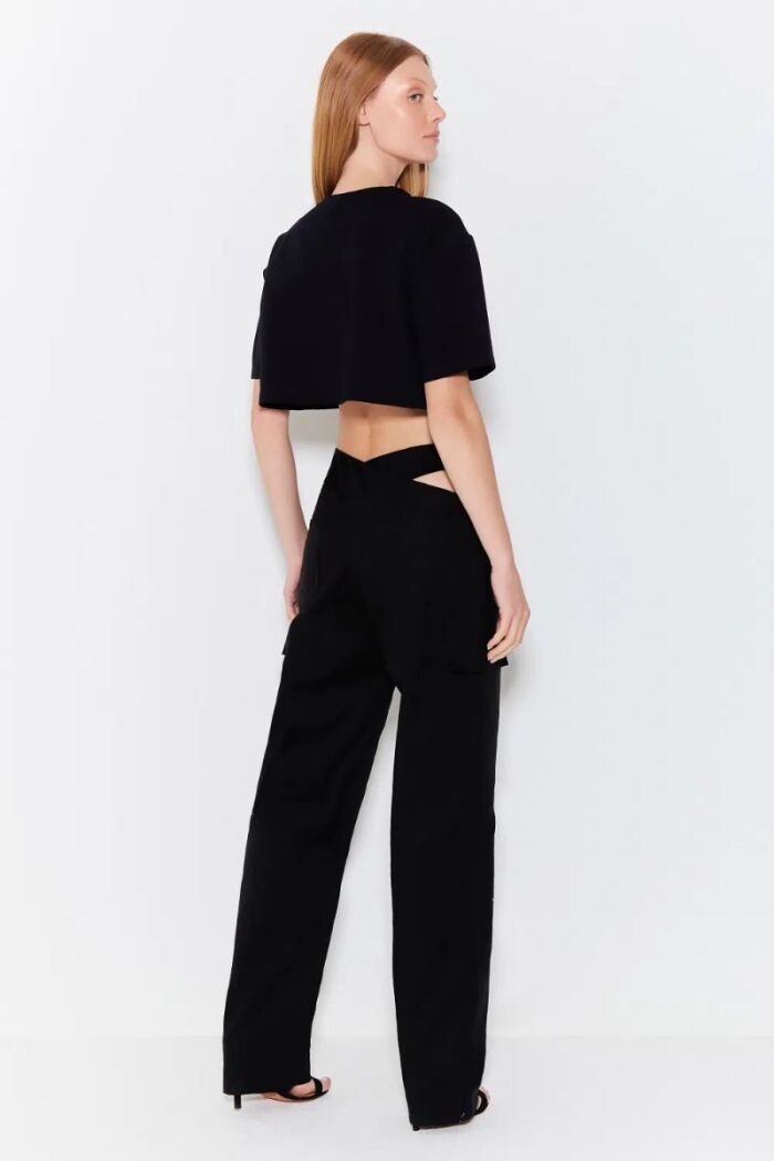 Imagem de Calça Reta Com Cós Cruzado Zen