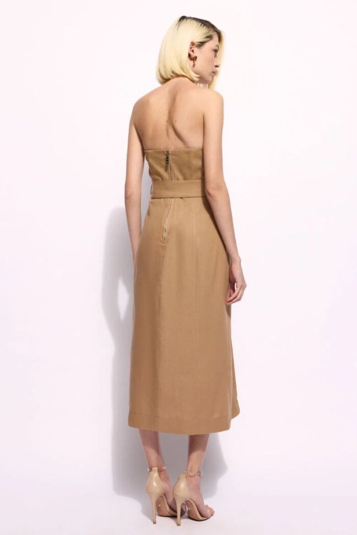 Imagem de Vestido Amália Caqui Latte Le Blog