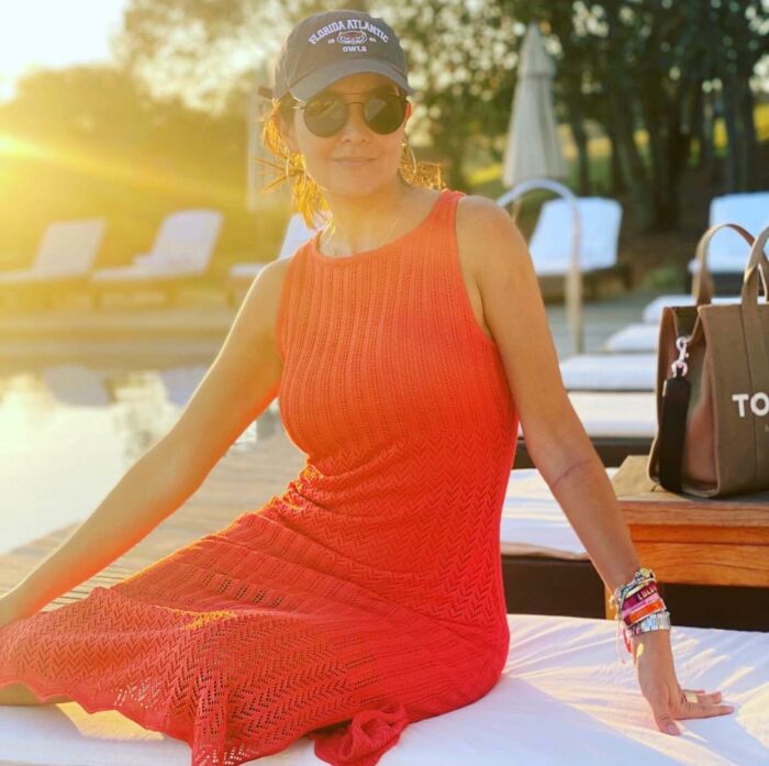 Imagem de Vestido Tricot Renda Laranja Lulu