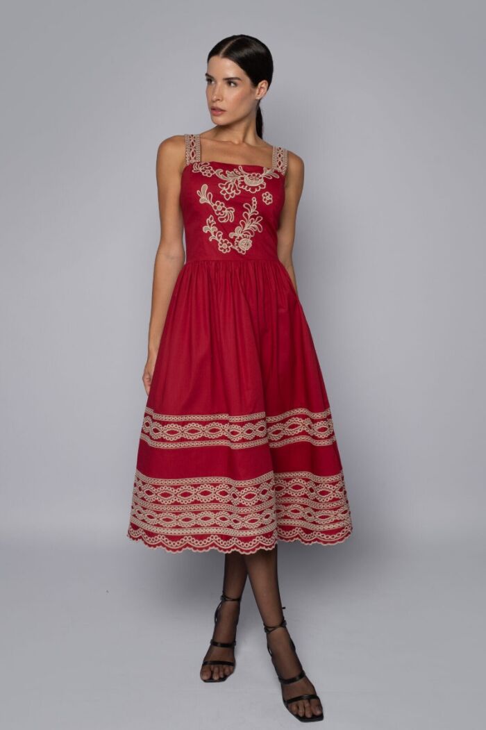 Imagem de Vestido Mel Vermelho Marie Mercié