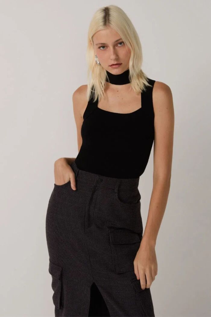 Imagem de Saia Betina Preta Le Blog