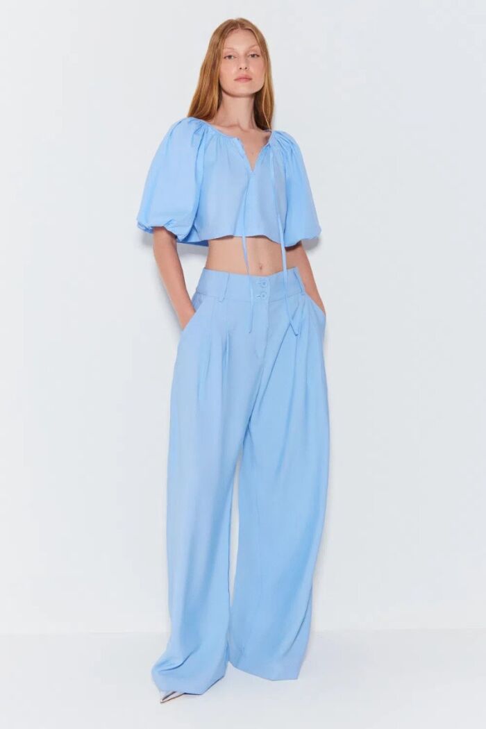 Imagem de Blusa Manga Curta Com Amarração Zen