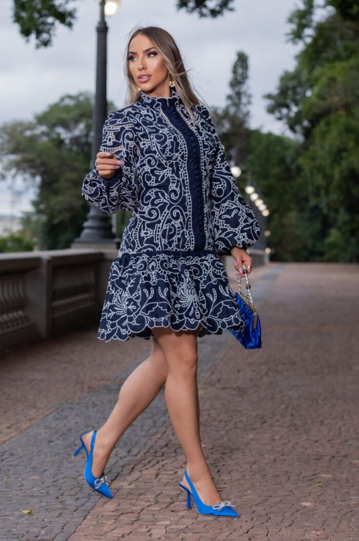 Imagem de Rebeca Vestido Bordado Branco Marie Mercié