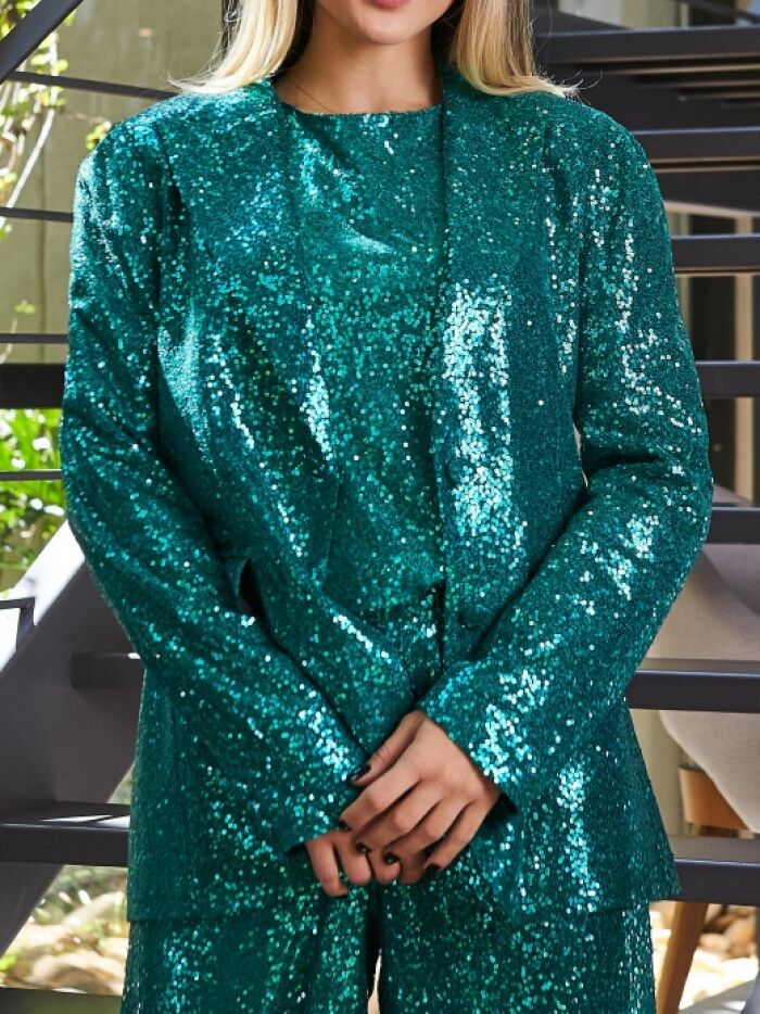 Imagem de Blazer Paetê Verde