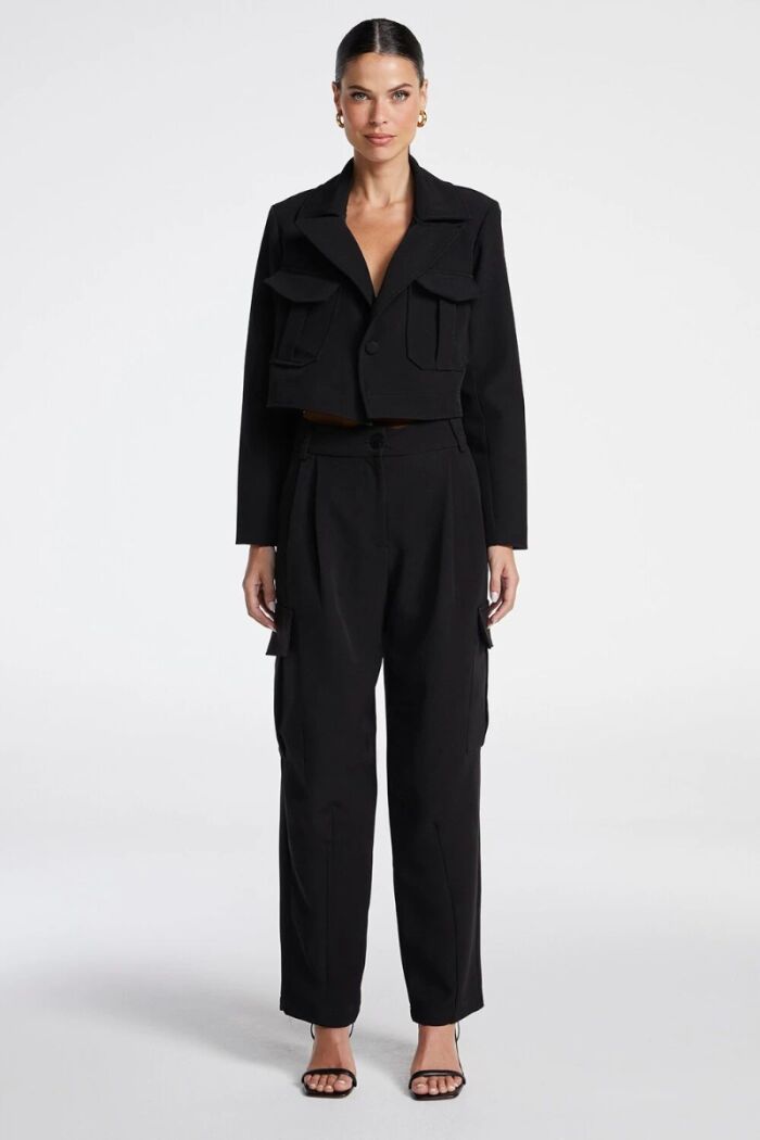 Imagem de Blazer Manga Comprida Corte Reto pesponto Barra Zen