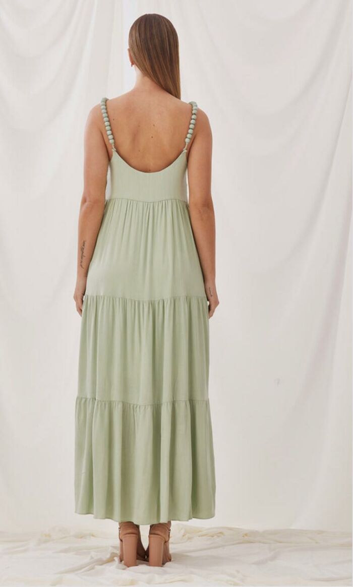 Imagem de Vestido 3 Babados Verde Zen